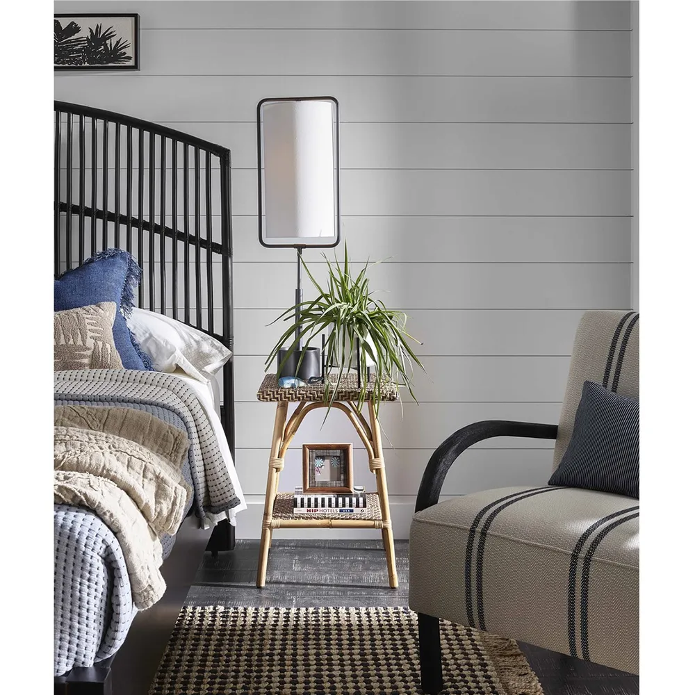 Andi Square Accent Table - Brown, Rattan