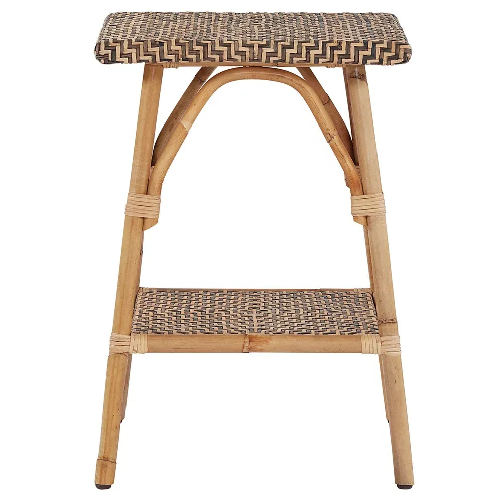 Andi Square Accent Table - Brown, Rattan image