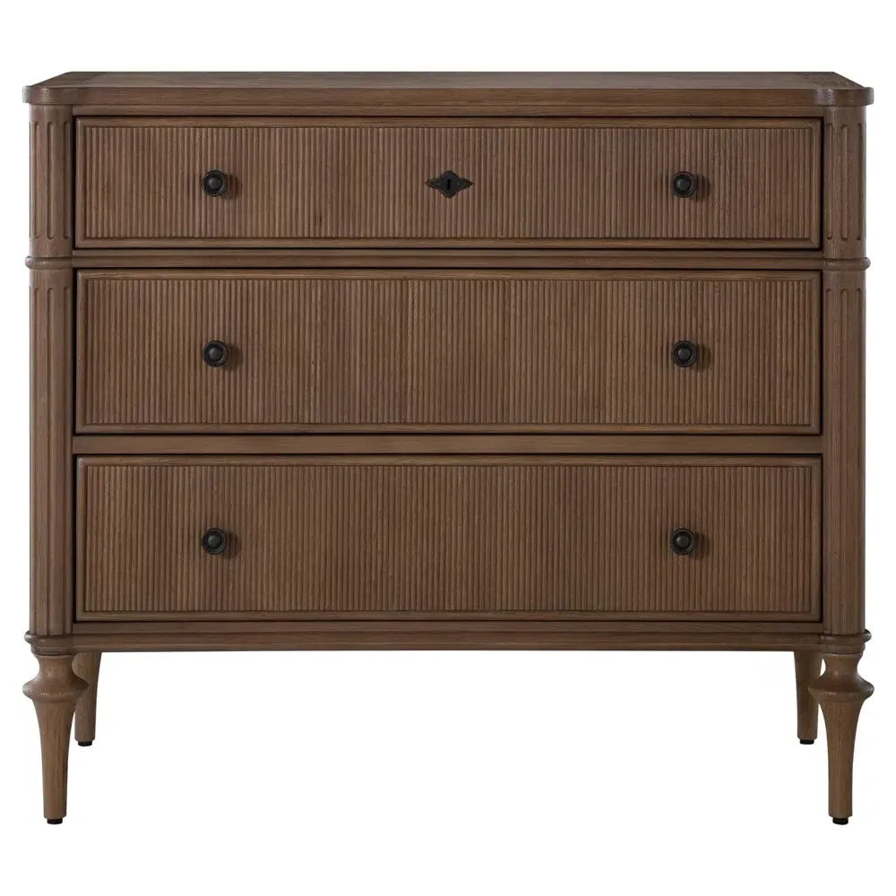 Andrea Bachelor Chest - Natural Brown, Oak