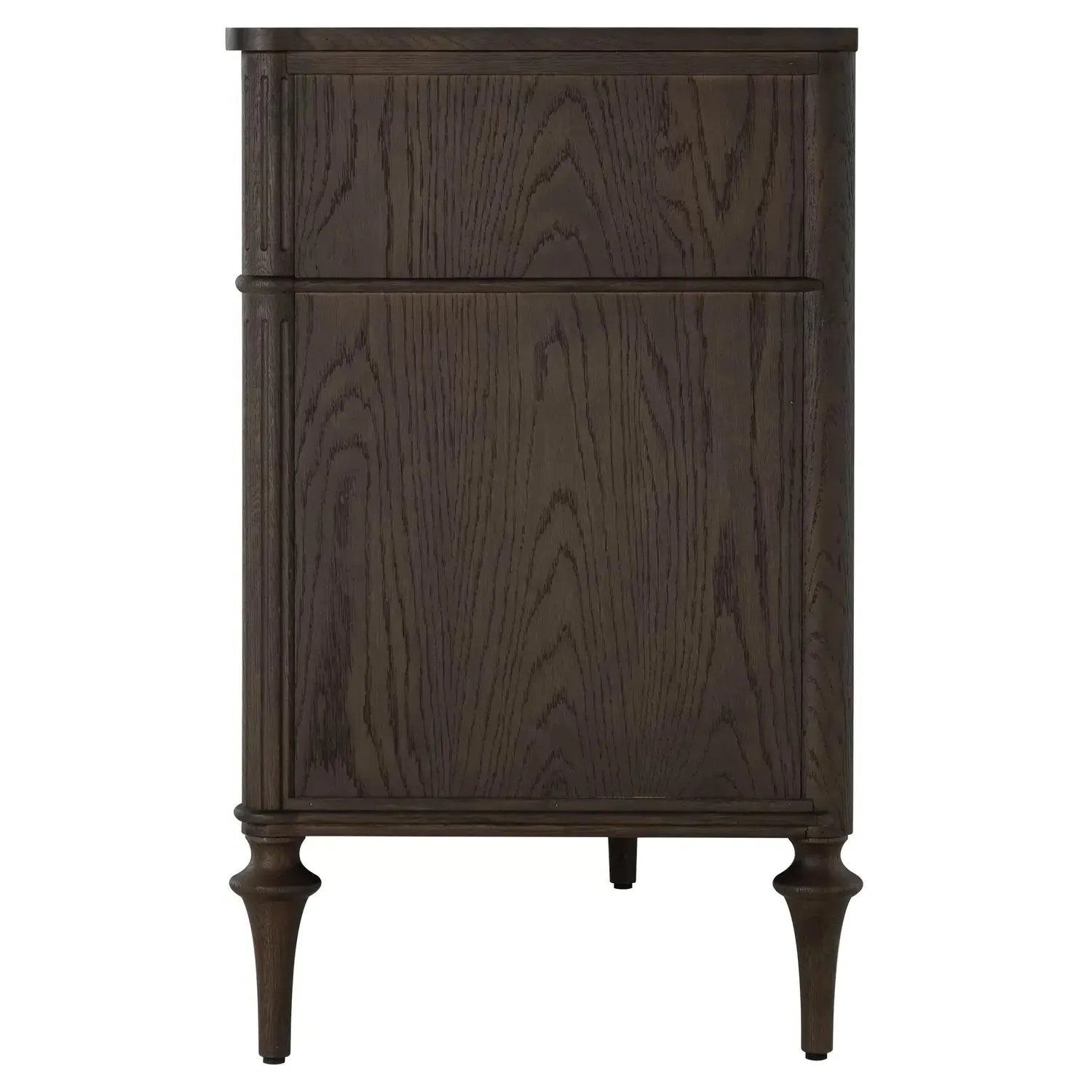 Andrea Double Dresser - Dark Brown, Oak