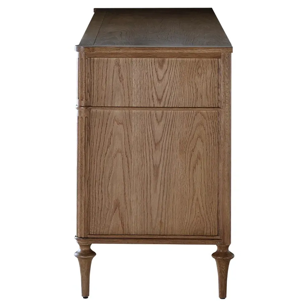 Andrea Double Dresser - Natural Brown, Oak