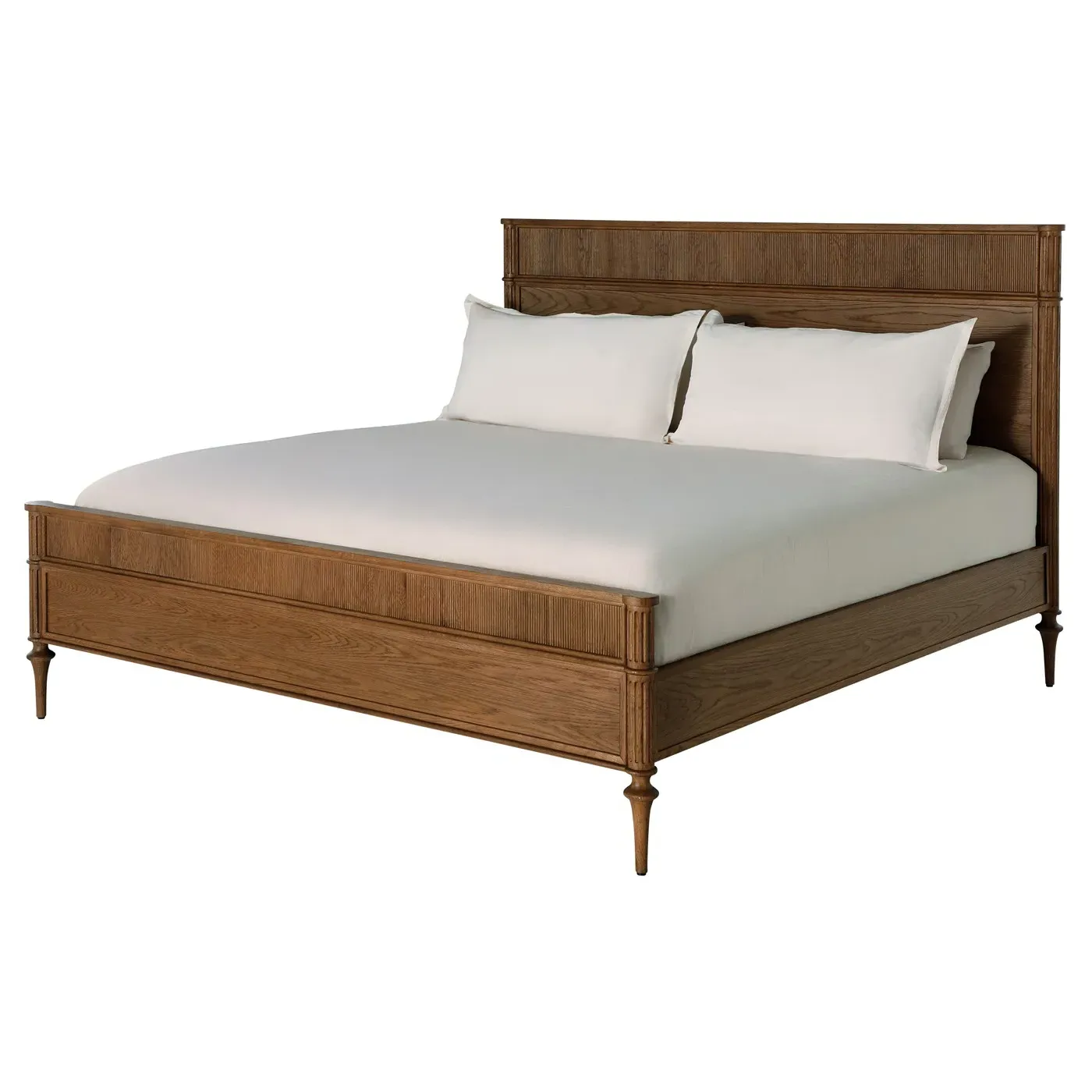 Andrea King Size Bed Frame - Natural Brown, Oak
