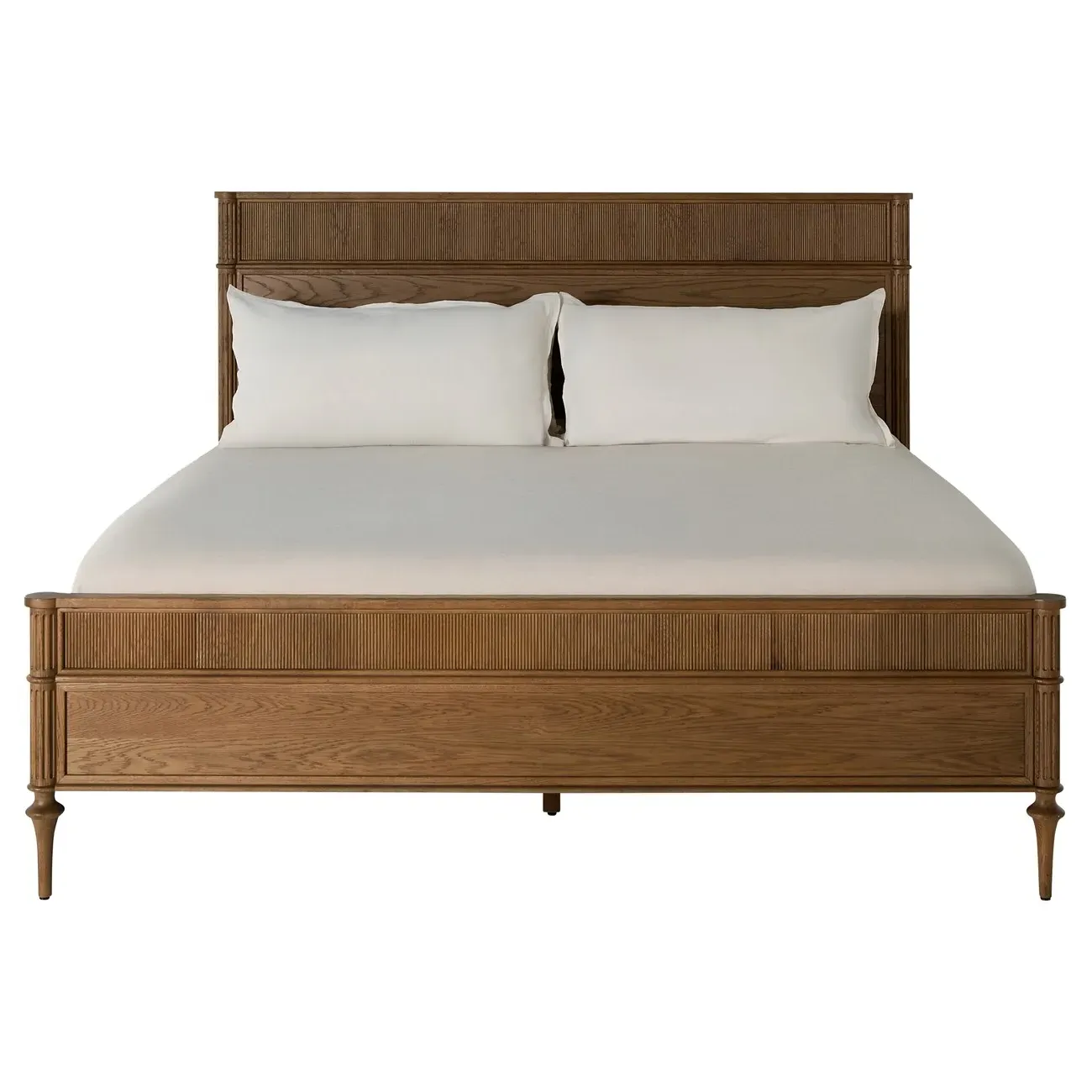 Andrea King Size Bed Frame - Natural Brown, Oak
