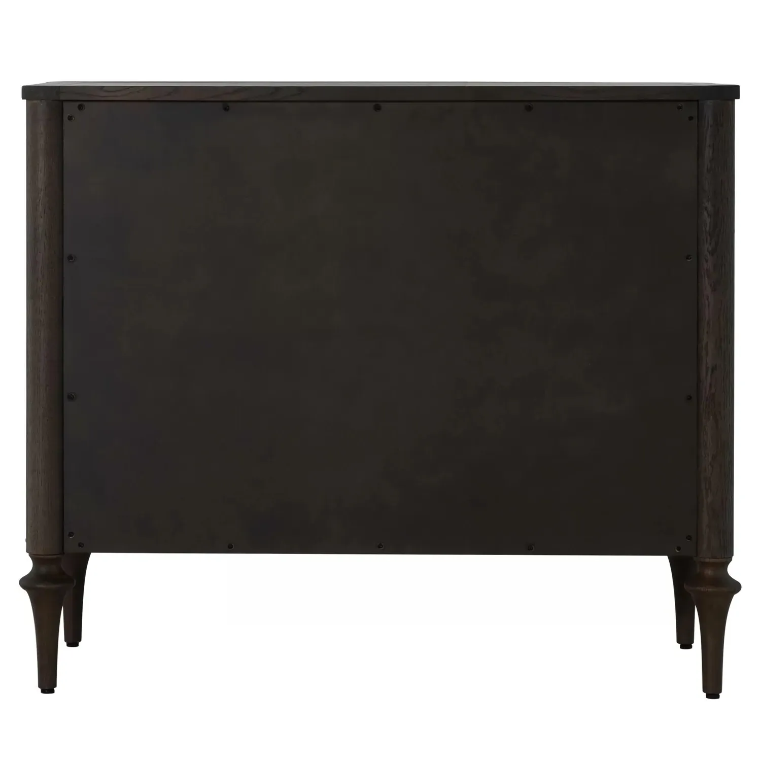 Andrea Oak Wood Chest - Dark Brown