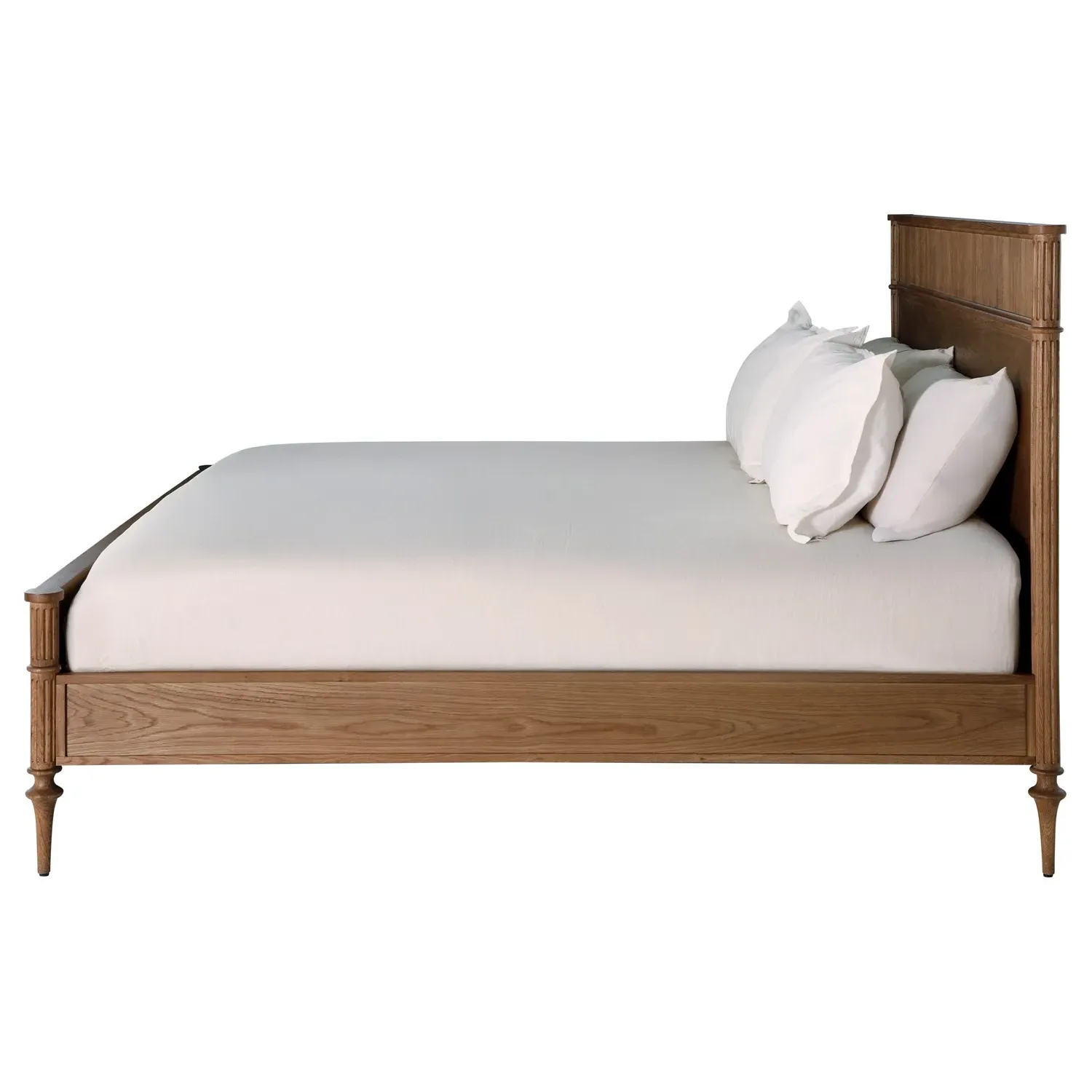 Andrea Queen Size Bed Frame - Natural Brown, Oak