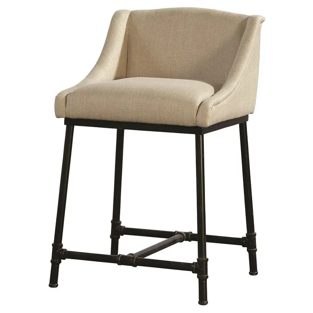 Andrew Counter Stool - Beige, Linen image