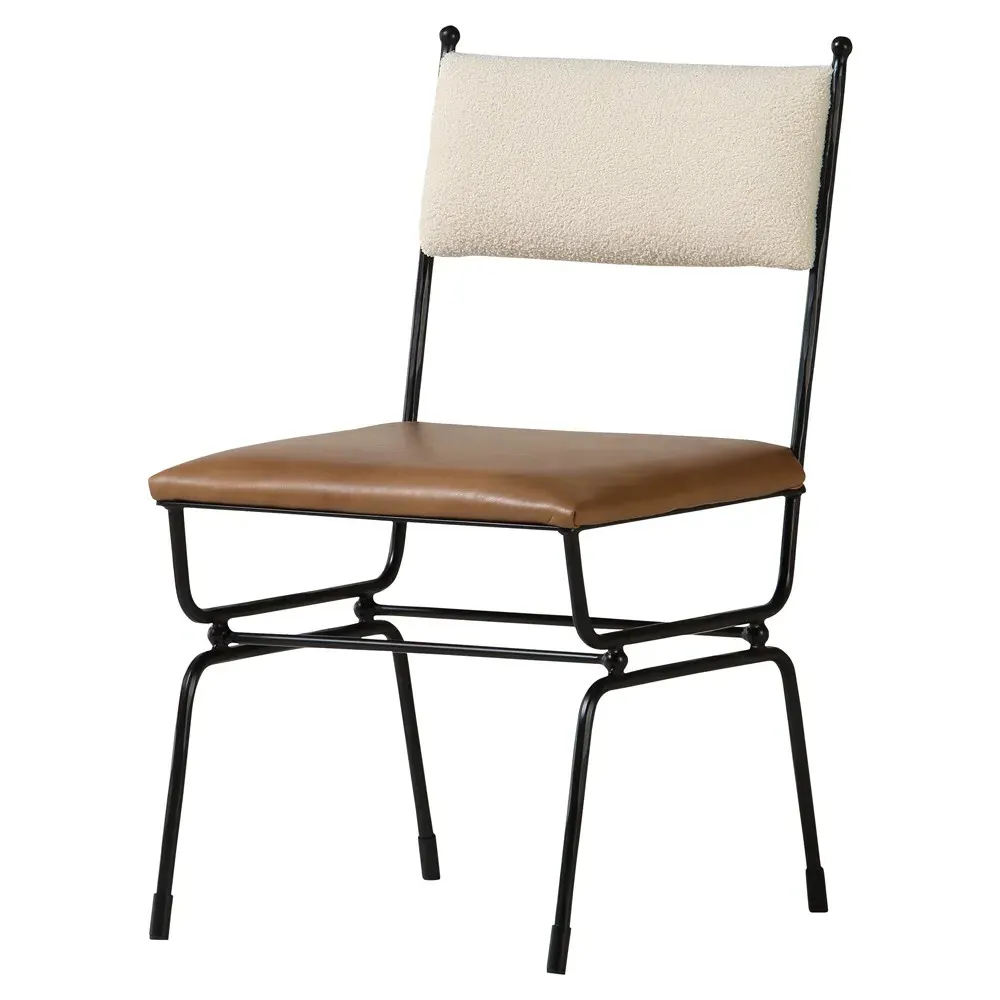 Angela Dining Chair - Brown, Leather
