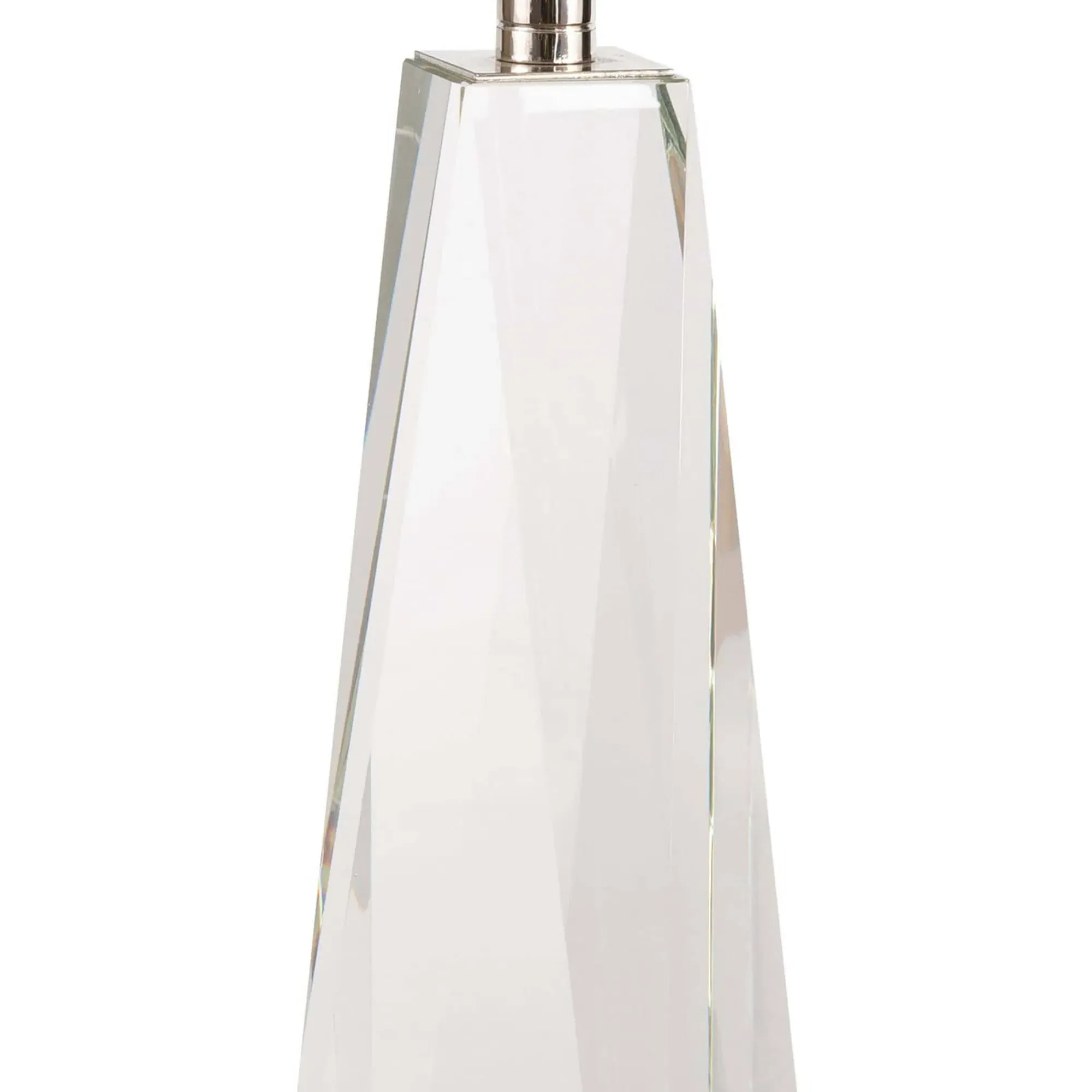 Angelica Bedside Table Lamp - Clear, Crystal