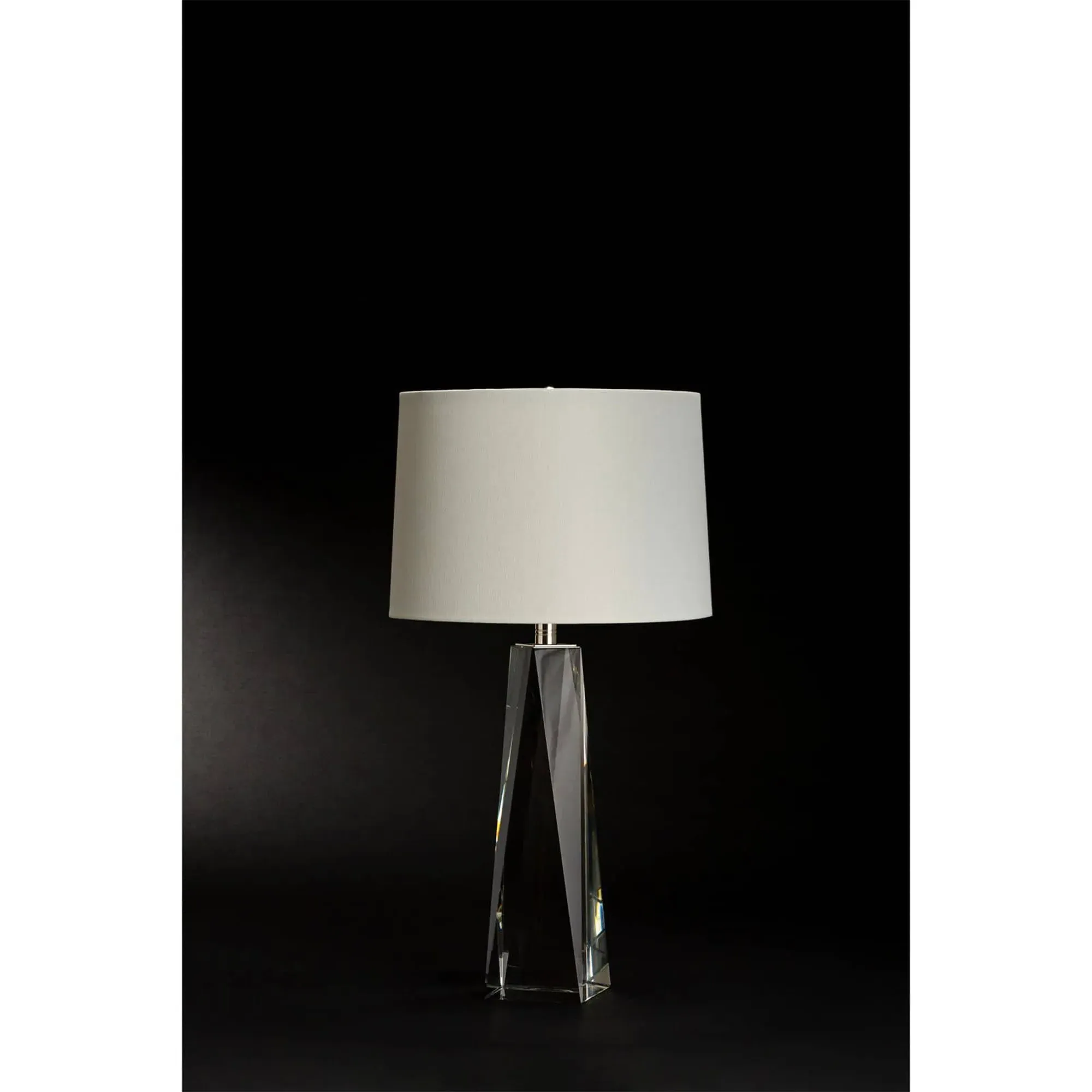 Angelica Bedside Table Lamp - Clear, Crystal