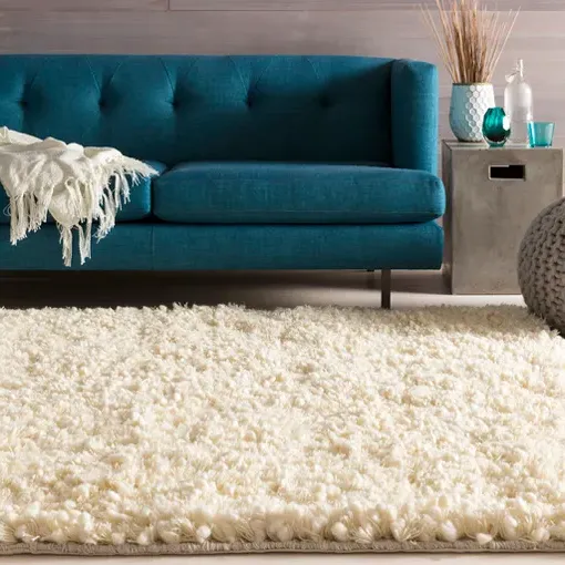 Angelie Woven Throw Blanket - White