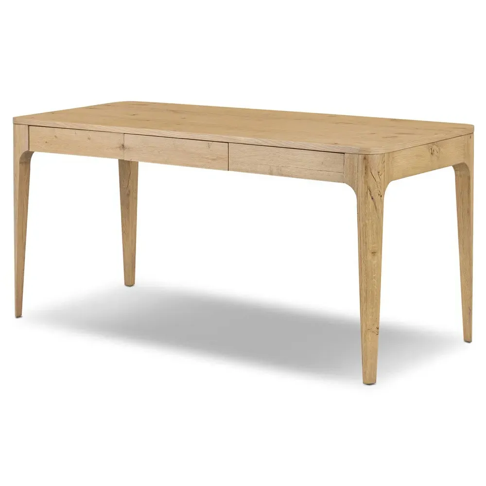 Angeline Desk - Brown, Oak
