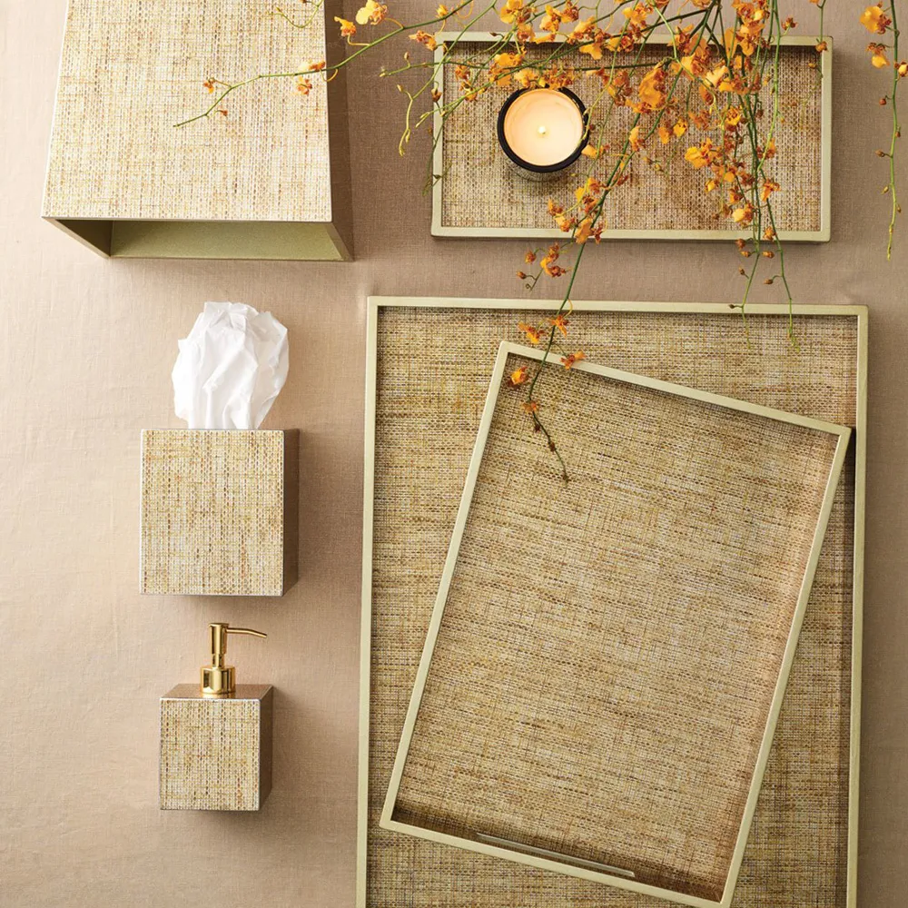 Angkor Vanity Tray - Brown, Raffia