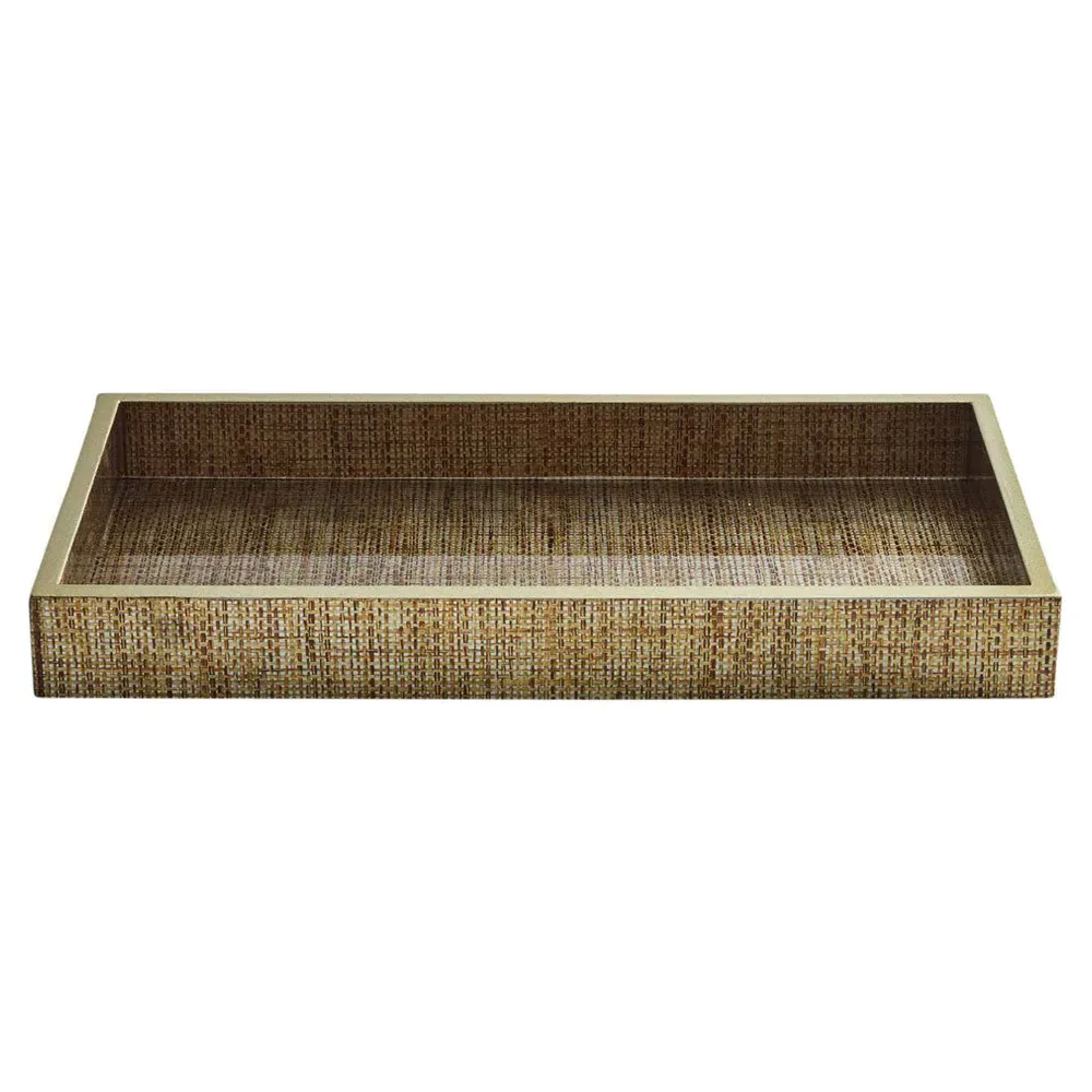 Angkor Vanity Tray - Brown, Raffia