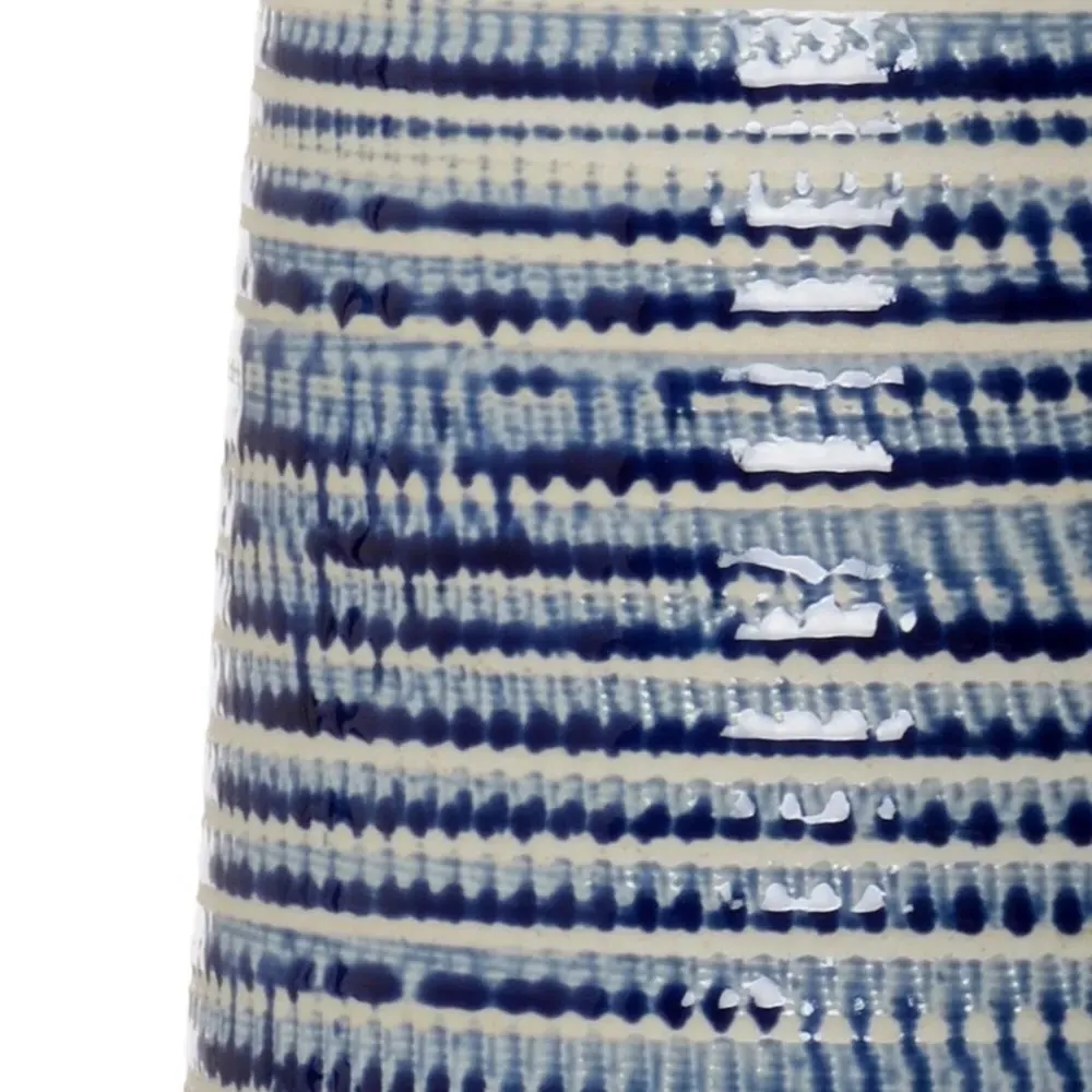 Anika Arched Wall Mirror - Blue, Bone Inlay