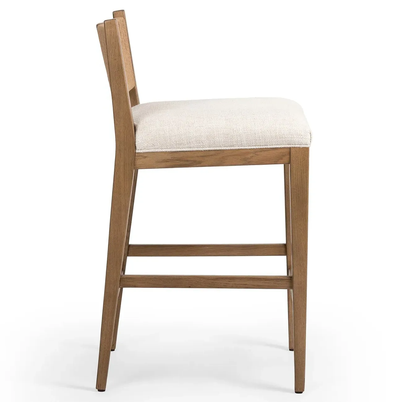 Anika Counter Stool with Paper Cord - Off White, Oak