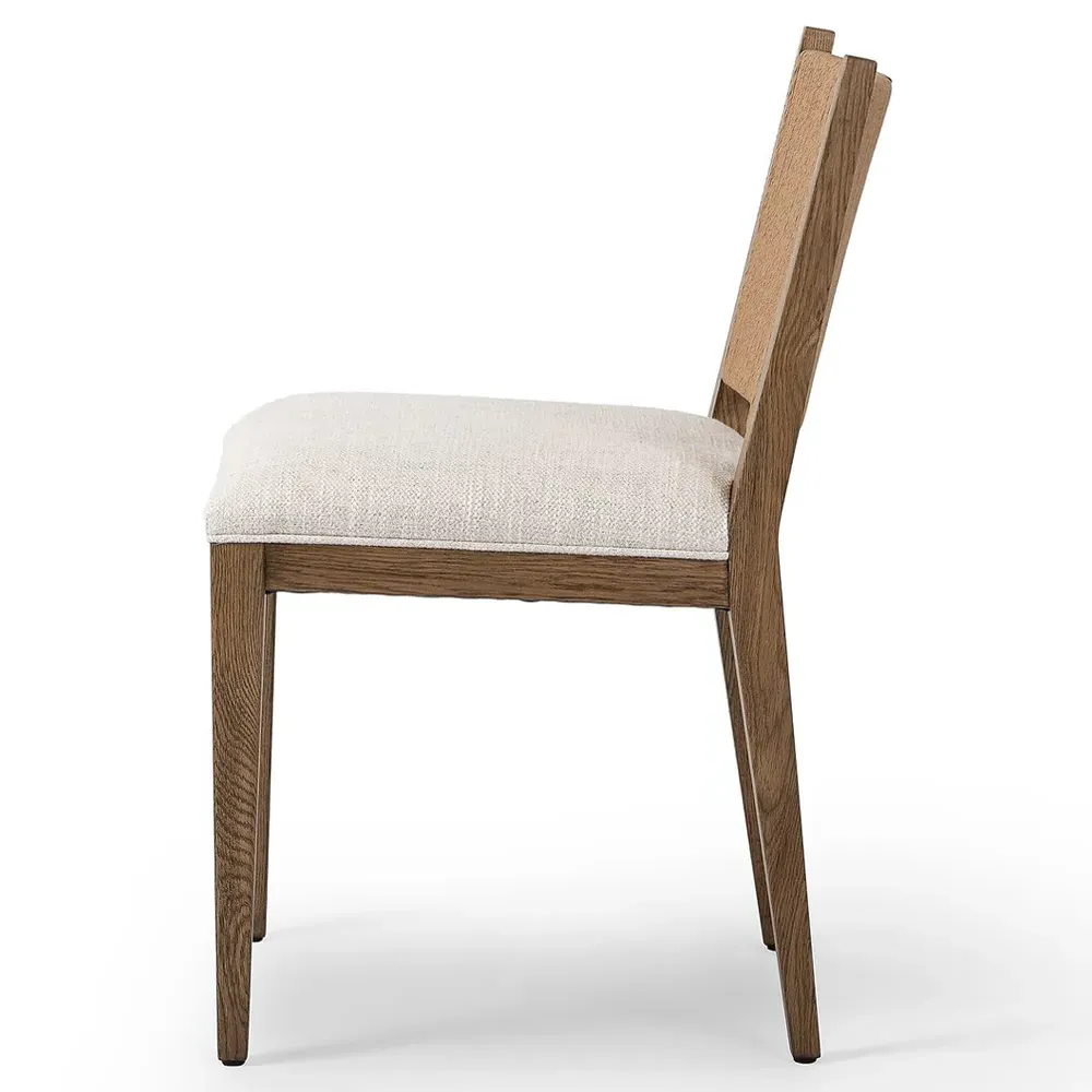 Anika Dining Side Chair - Cream, Oak