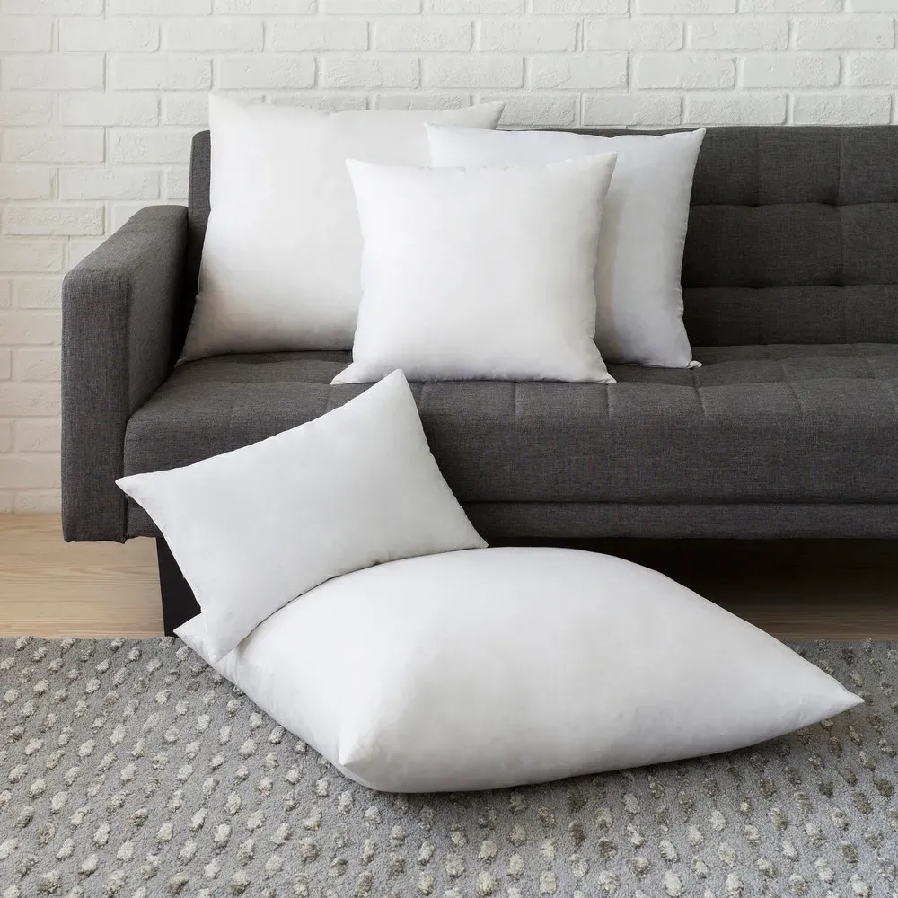 Anika Lumbar Pillow with Down Insert - Navy Blue, Velvet