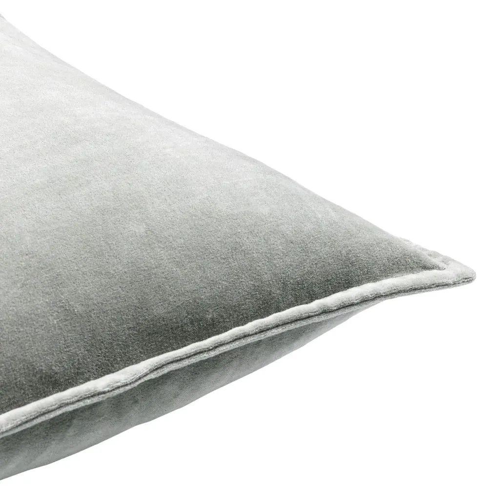 Anika Pillow with Down Insert - Green, Velvet