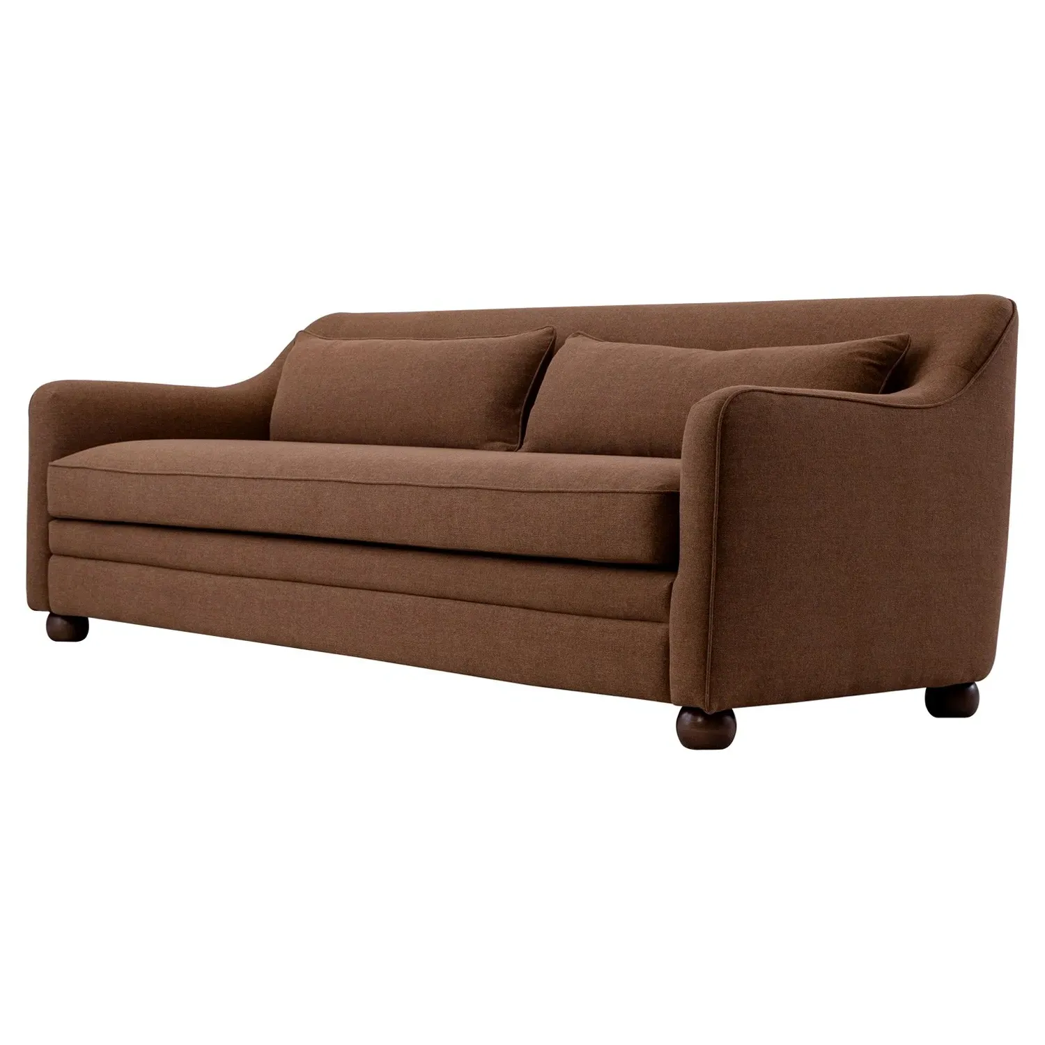 Anissa 92" Sofa - Rust, Performance Fabric