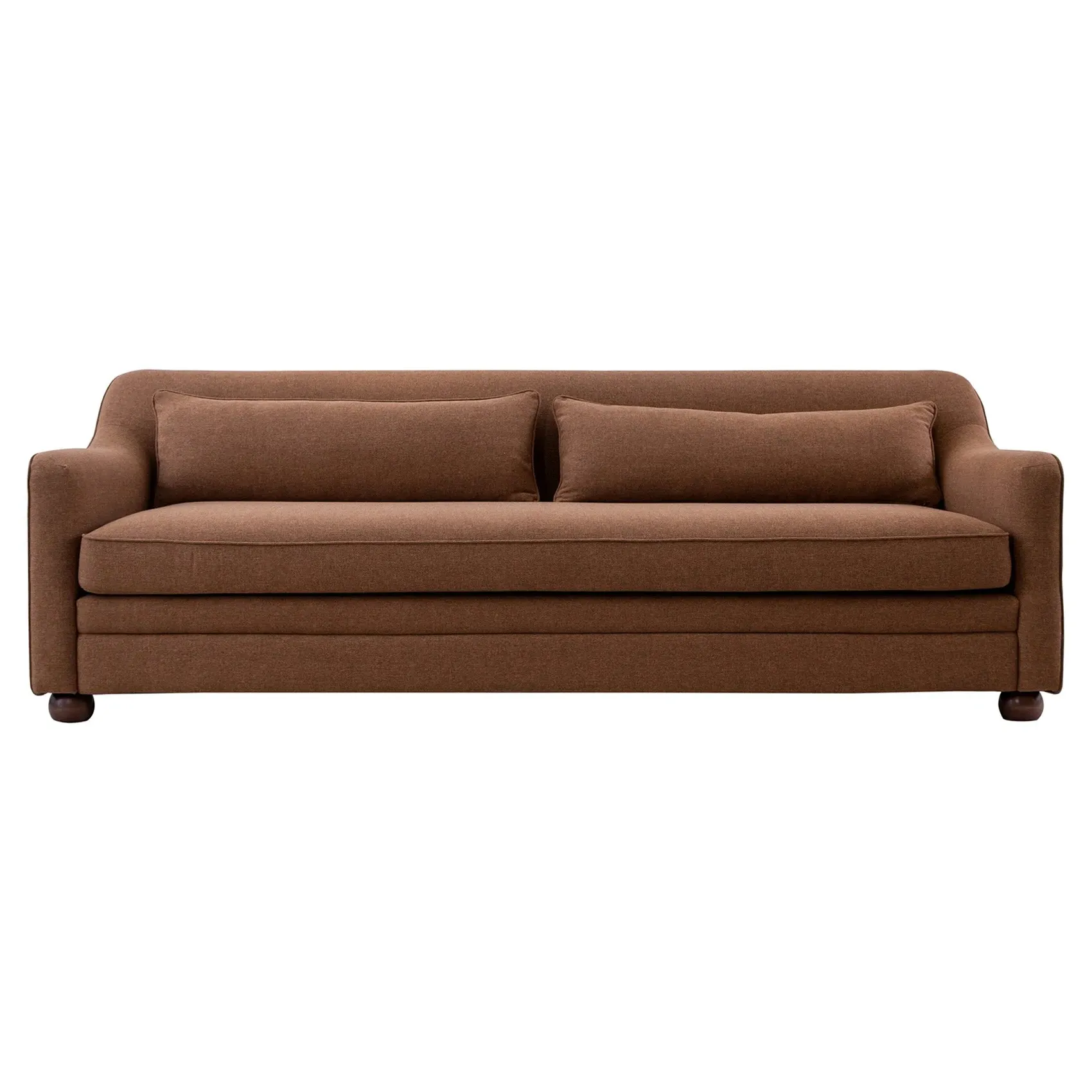 Anissa 92" Sofa - Rust, Performance Fabric