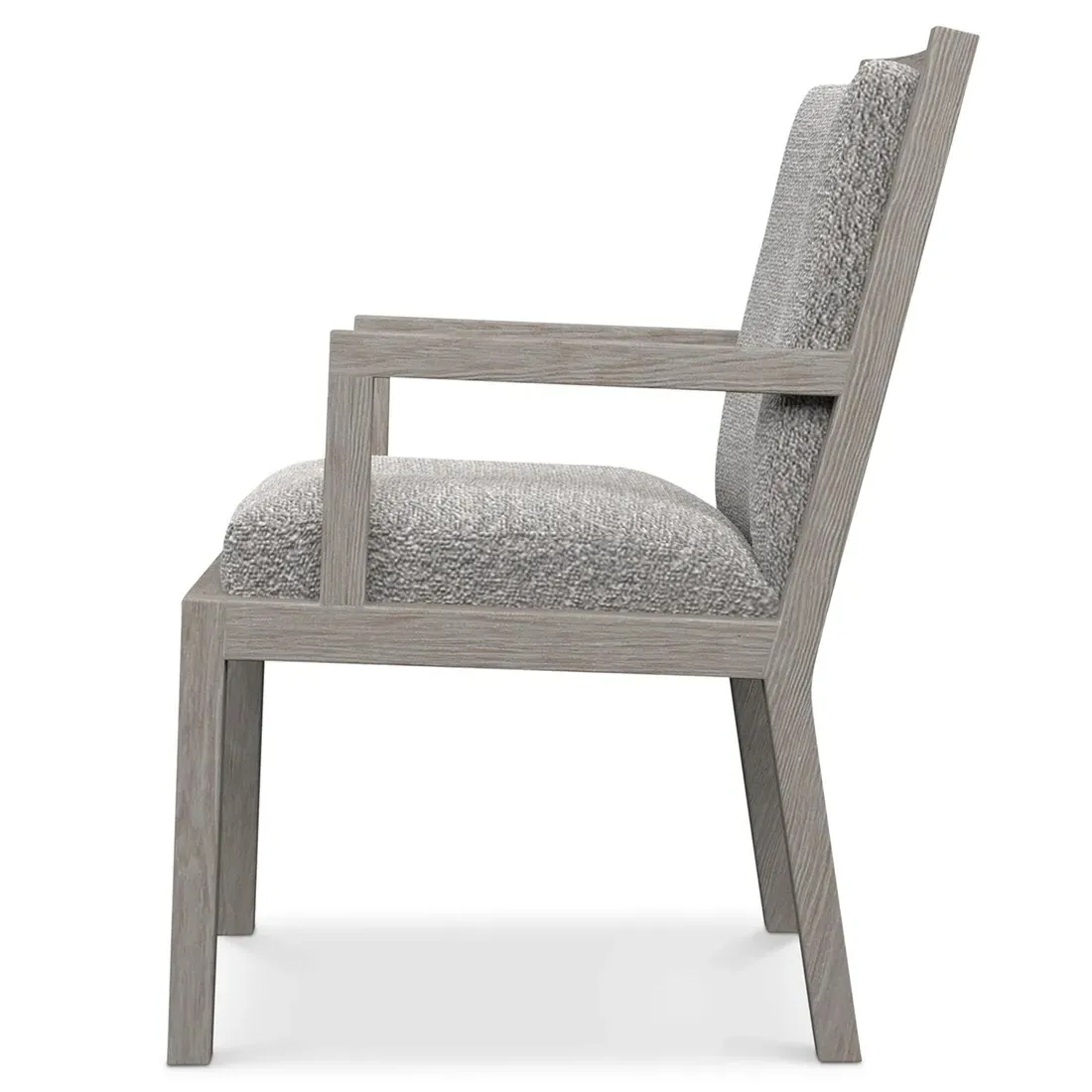 Ann Dining Arm Chair - Grey, Pine