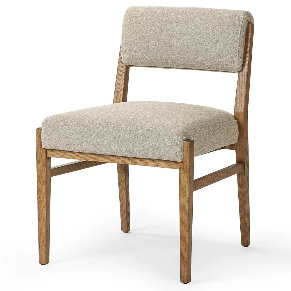 Anna Dining Chair - Beige, Oak