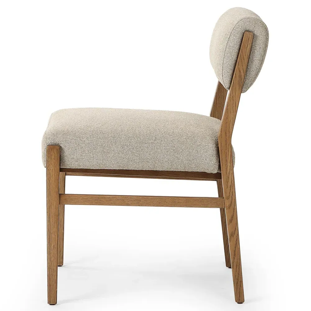 Anna Dining Chair - Beige, Oak