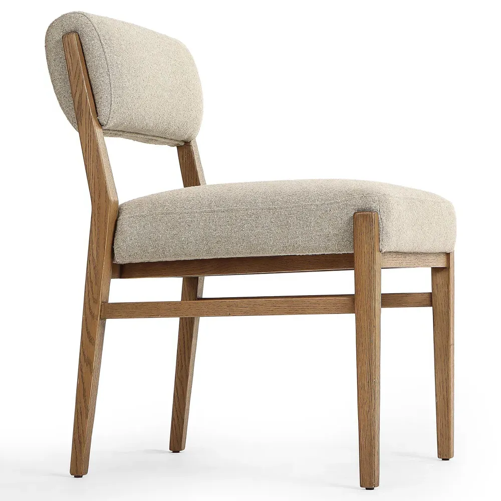 Anna Dining Chair - Beige, Oak