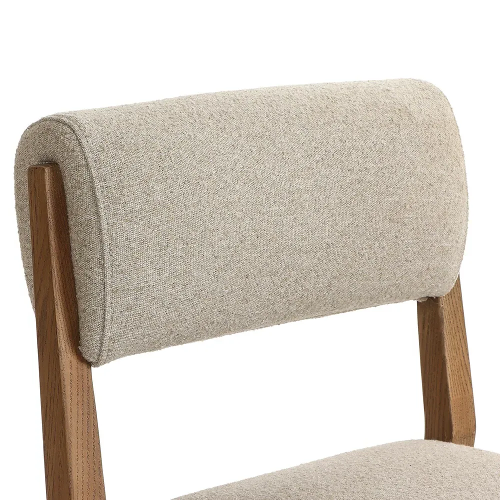 Anna Dining Chair - Beige, Oak