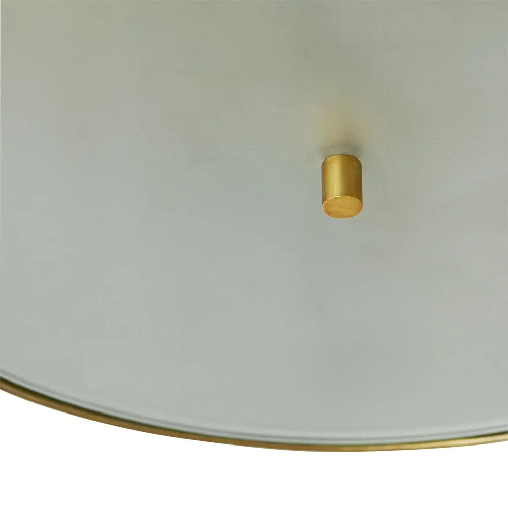 Anna Hollywood Semi-Flush Mount - Antique Brass, Iron