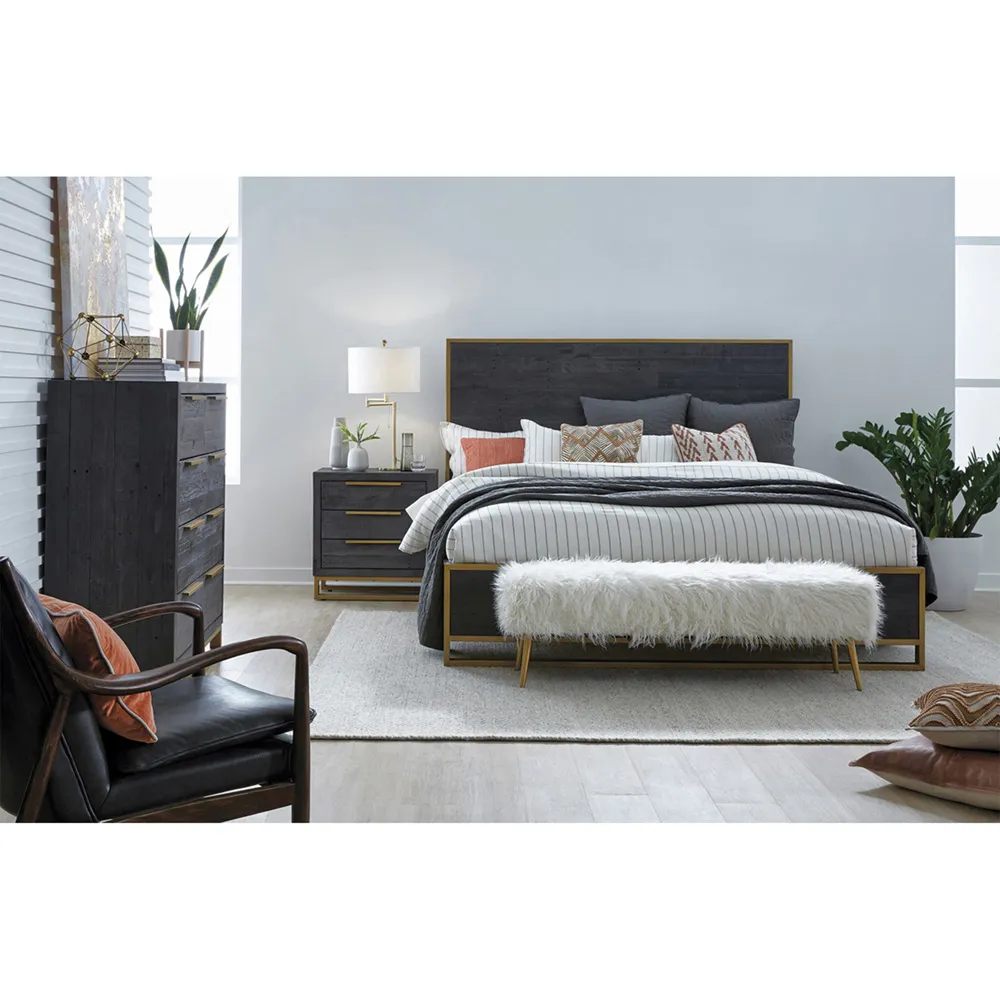 Annah Club Chair - Black, Leather