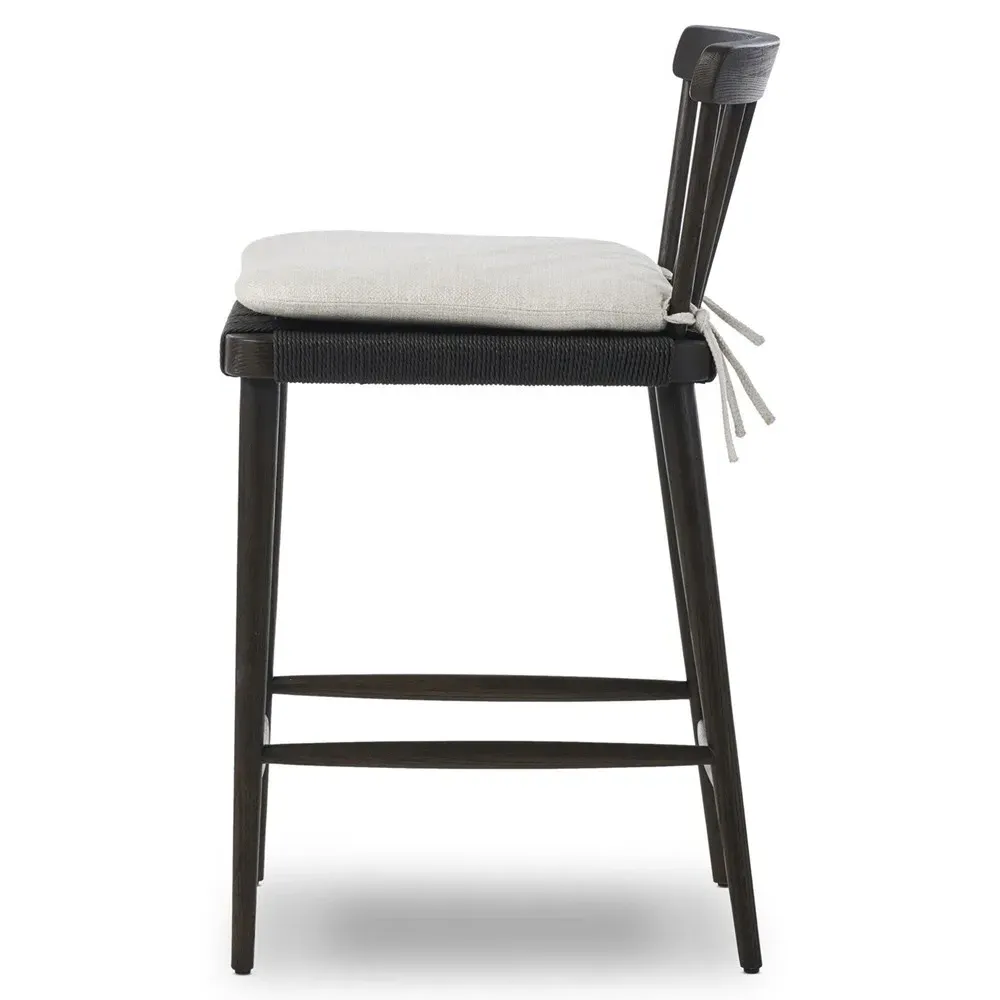 Anne Spindle Counter Stool - Cream, Oak