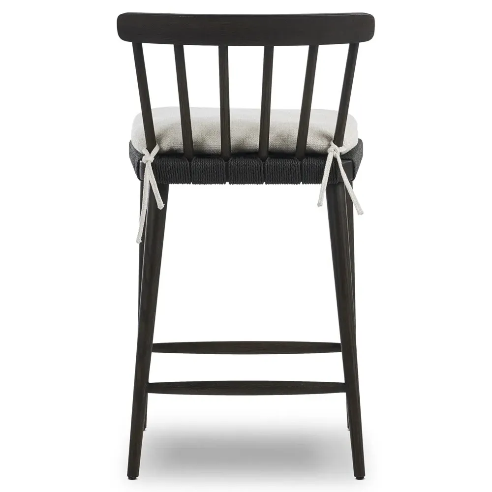 Anne Spindle Counter Stool - Cream, Oak