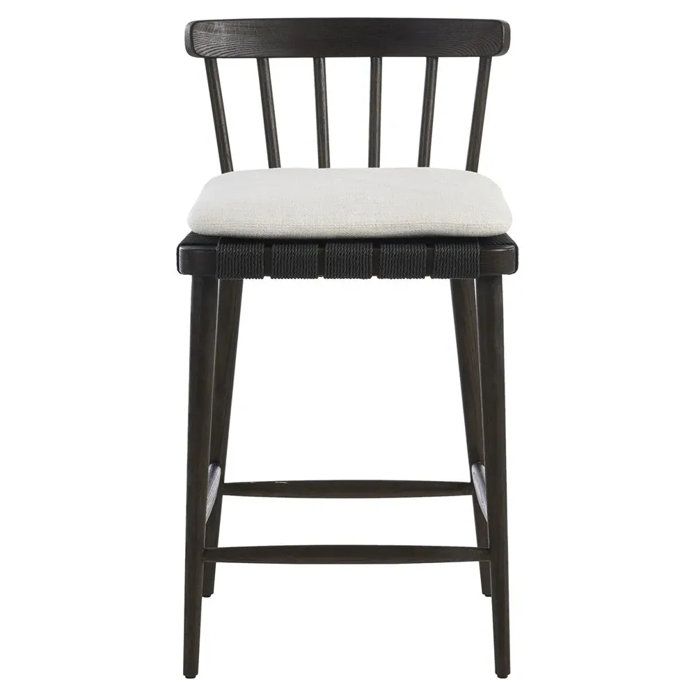 Anne Spindle Counter Stool - Cream, Oak image