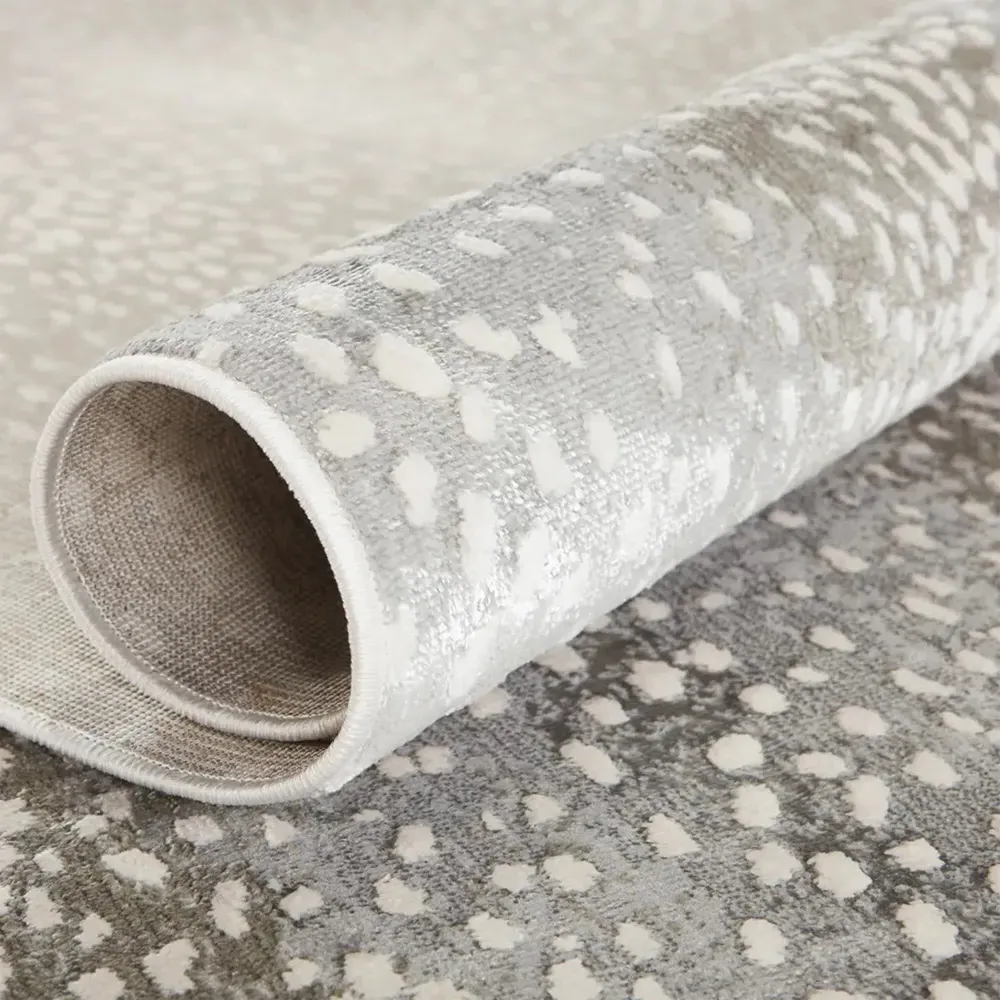 Annelise Animal Patterned Runner Rug - Grey