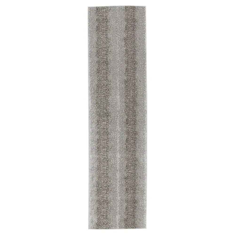 Annelise Animal Patterned Runner Rug - Grey