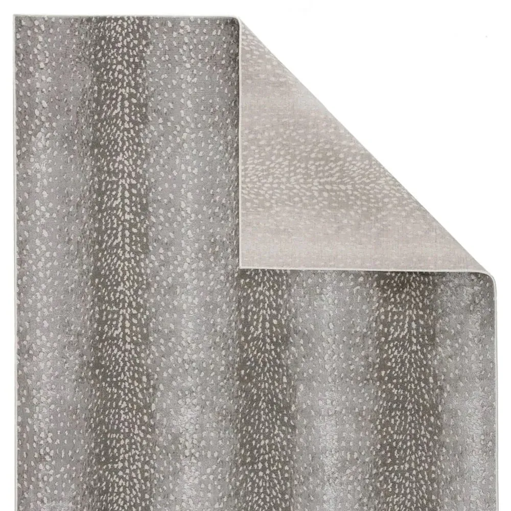 Annelise Animal Patterned Runner Rug - Grey