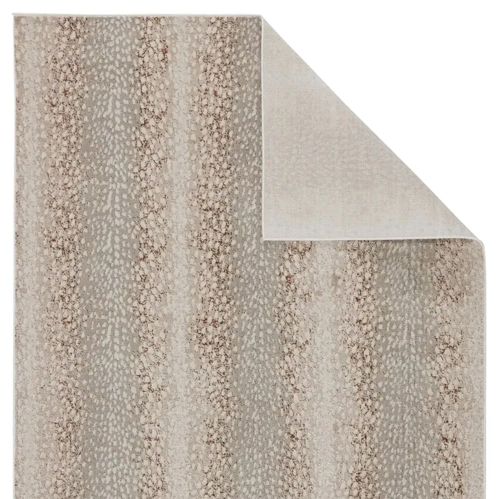 Annelise Animal Patterned Runner Rug - Light Grey