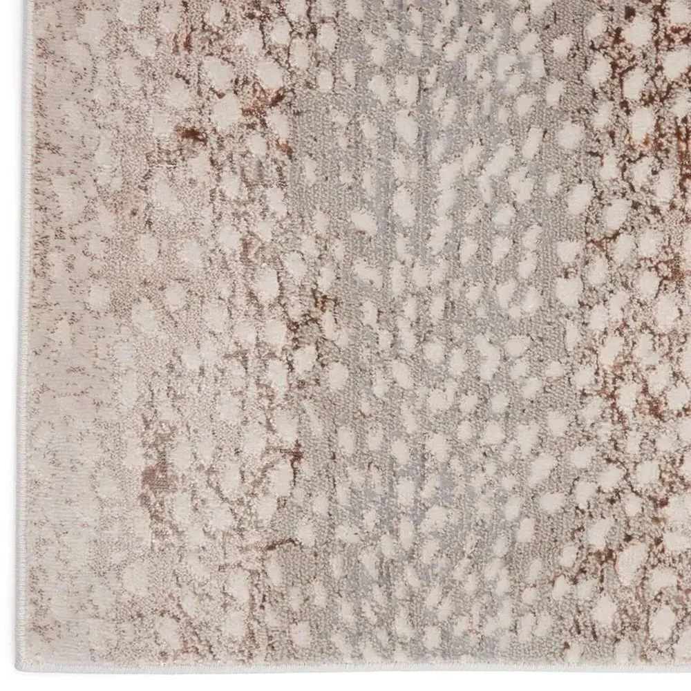 Annelise Animal Patterned Runner Rug - Light Grey