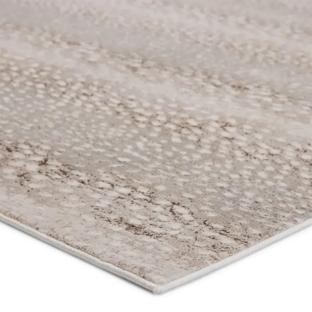 Annelise Animal Patterned Runner Rug - Light Grey