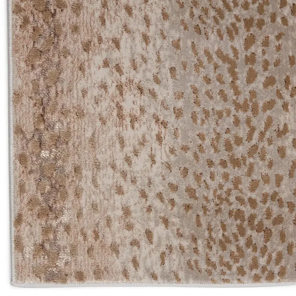 Annelise Animal Patterned Runner Rug - Tan