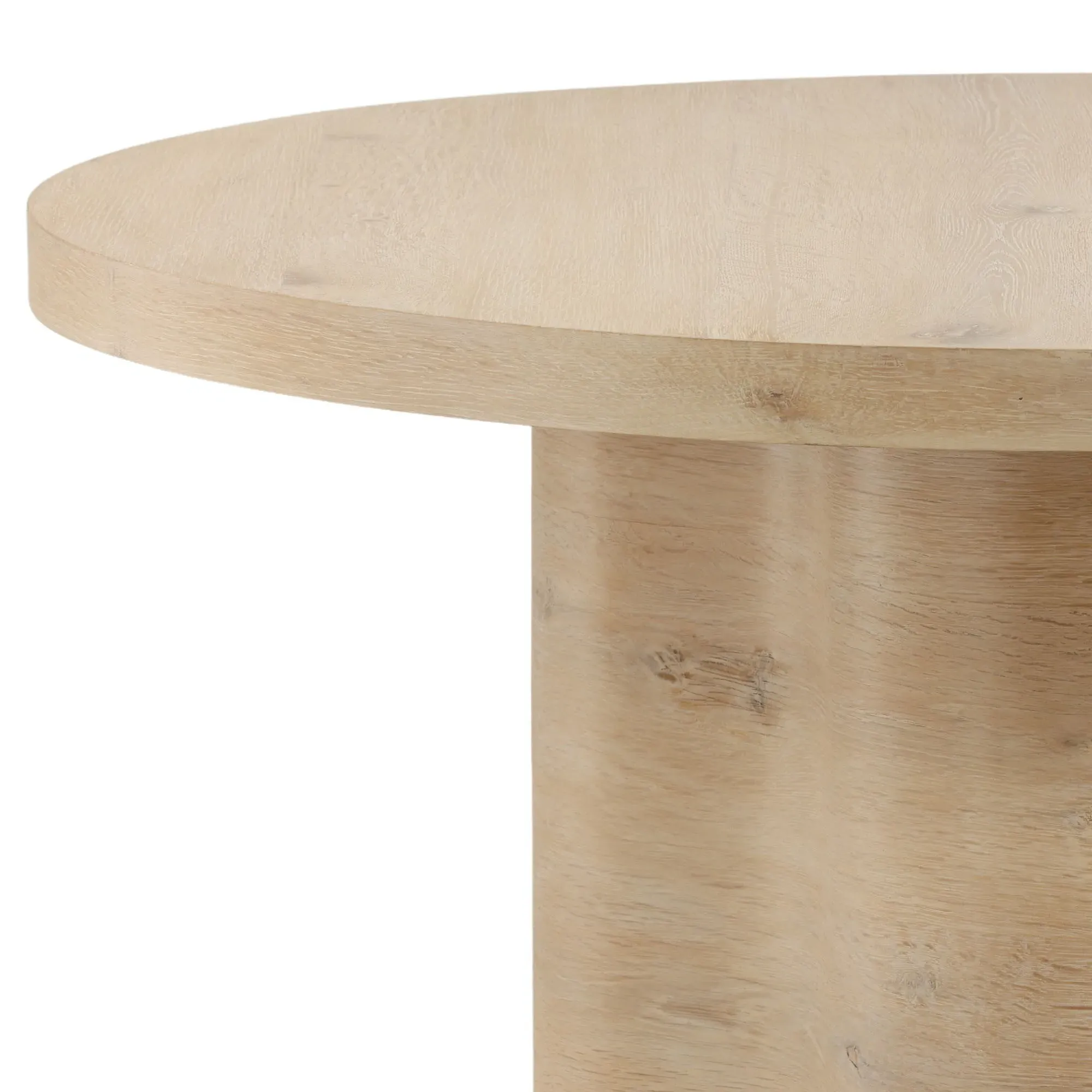Annie Round Dining Table - Brown, Oak