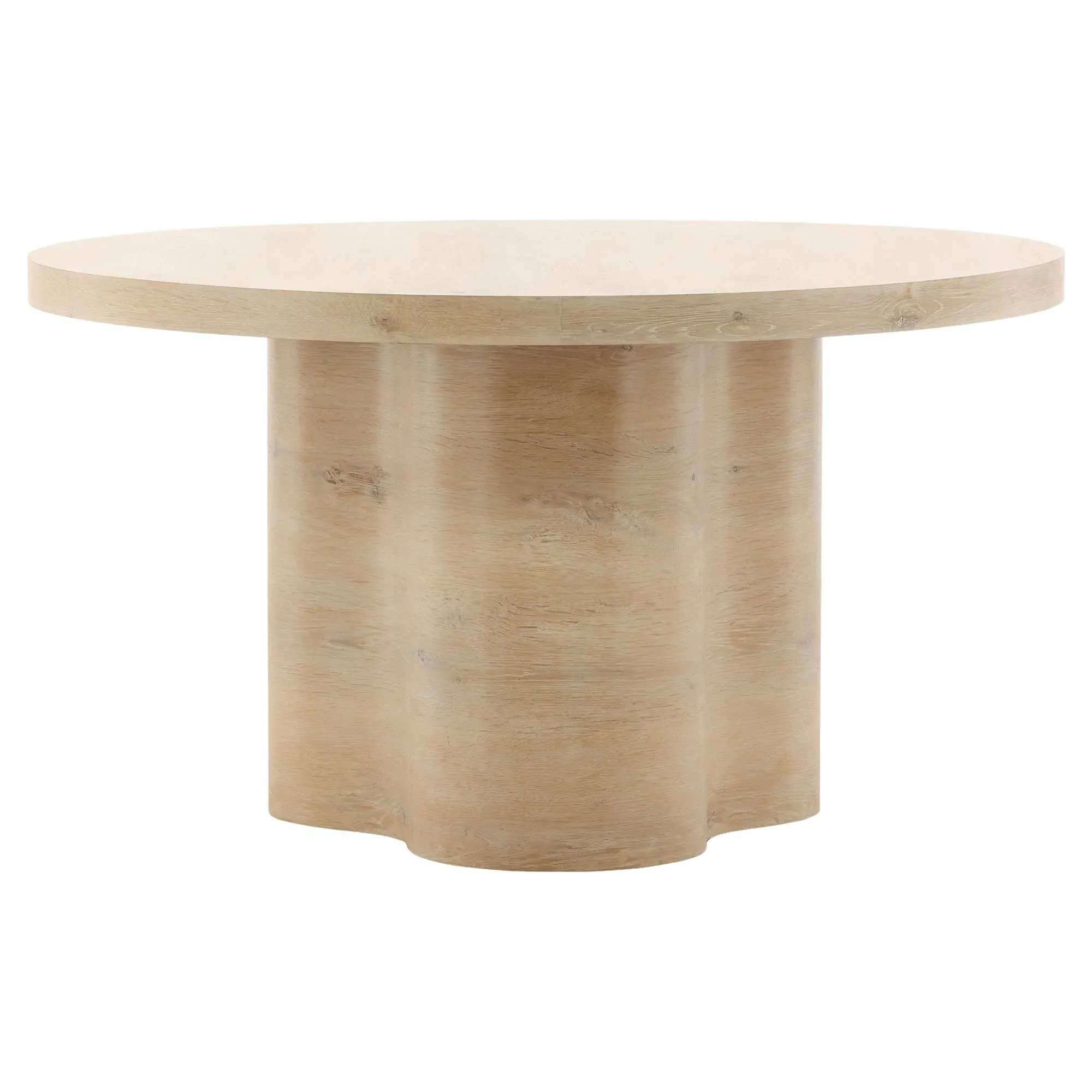 Annie Round Dining Table - Brown, Oak