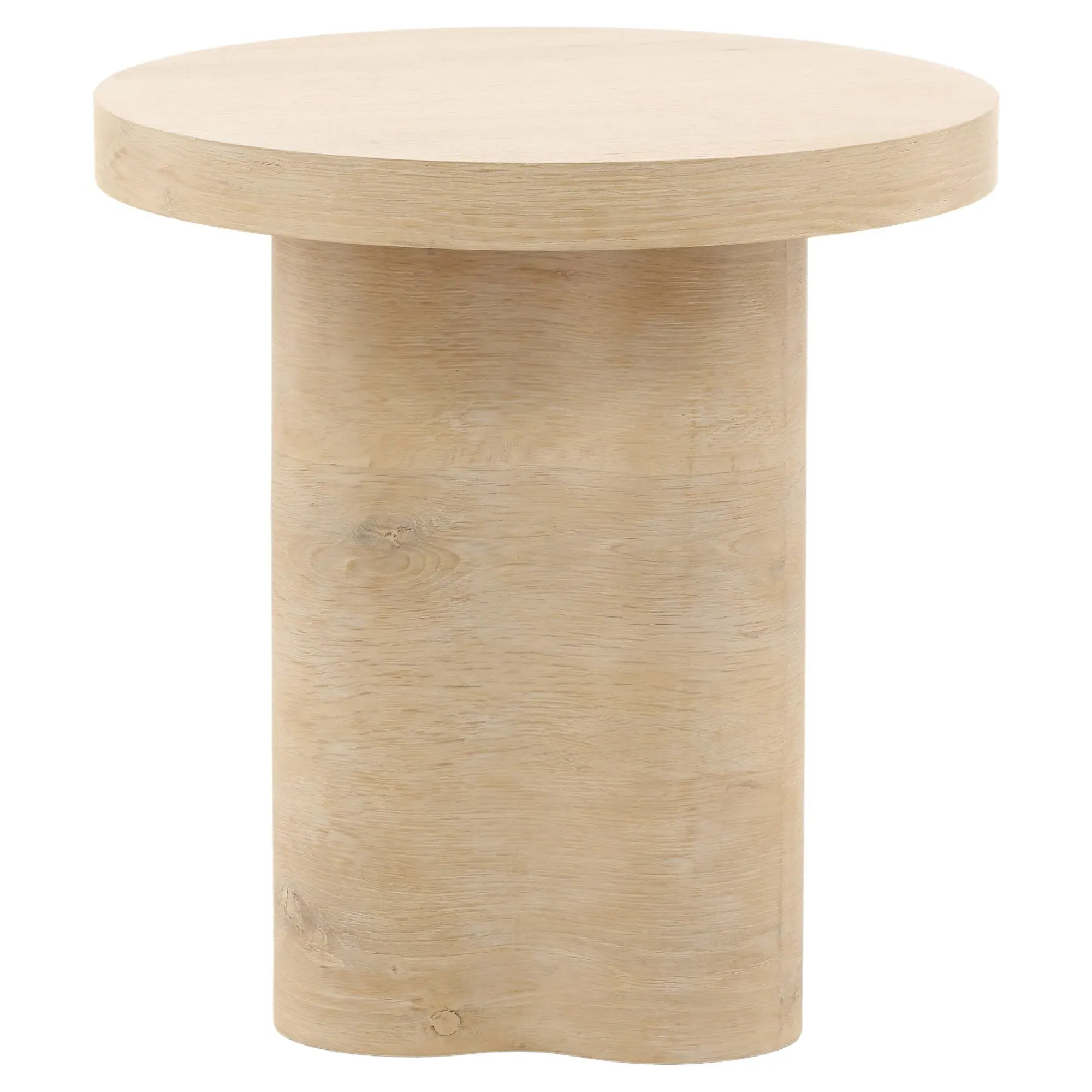 Annie Round Side Table - Brown, Oak