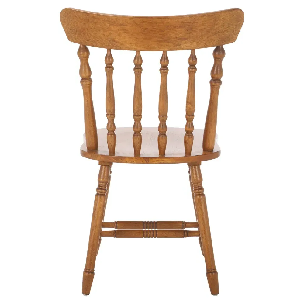 Annie Windsor Dining Chair Set of 2 - Honey Brown, Rubberwood