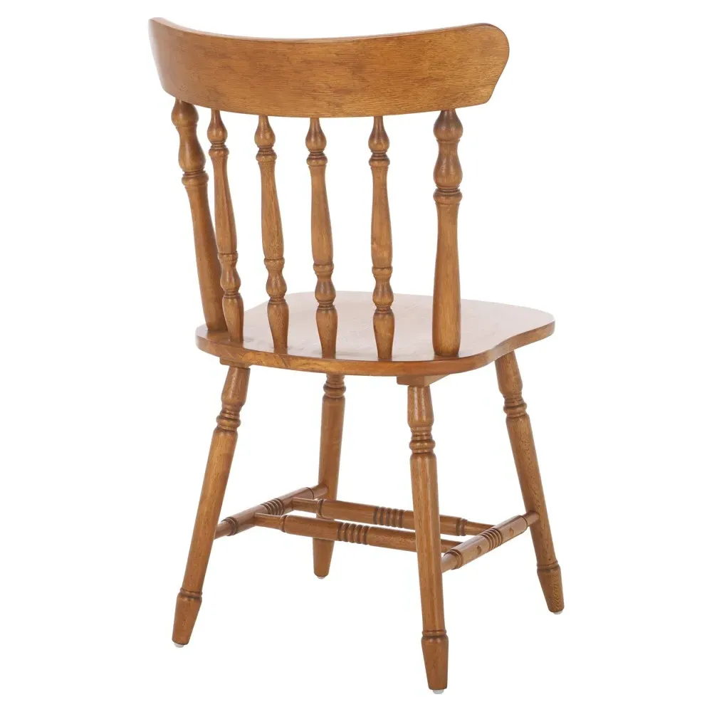 Annie Windsor Dining Chair Set of 2 - Honey Brown, Rubberwood