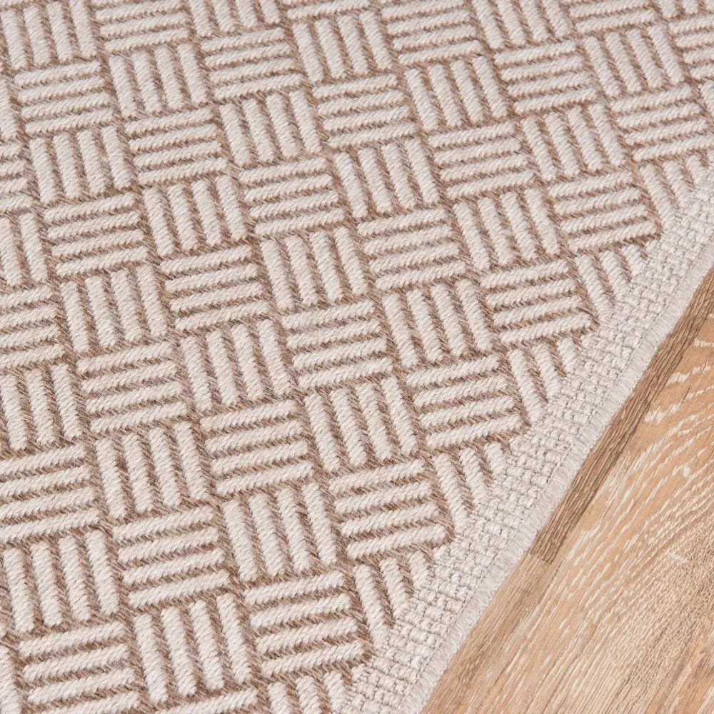 Anonn Global Bazaar Patterned Indoor Outdoor Runner - Brown