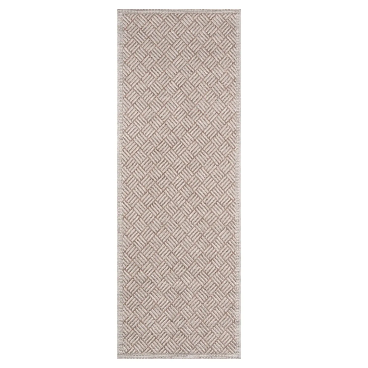 Anonn Global Bazaar Patterned Indoor Outdoor Runner - Brown image