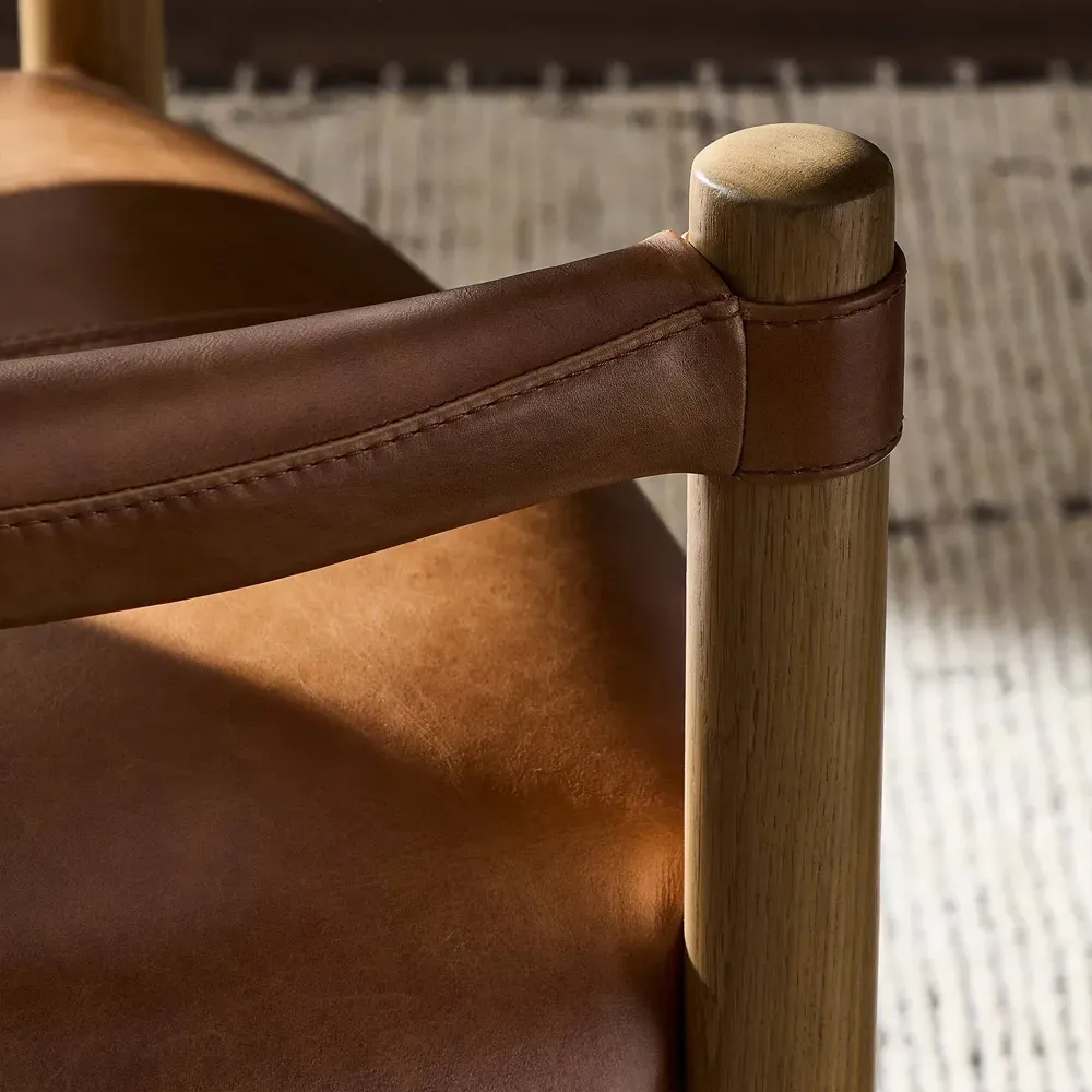 Anora Dining Arm Chair - Brown, Oak