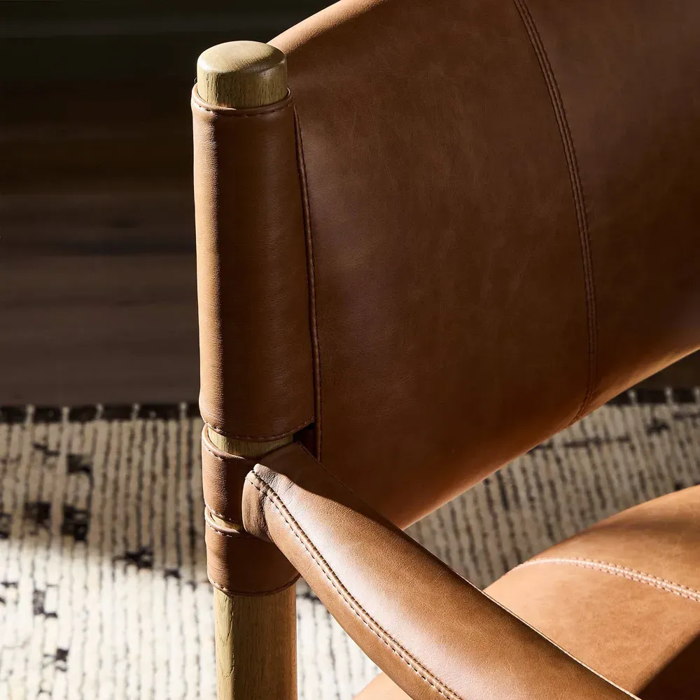 Anora Dining Arm Chair - Brown, Oak